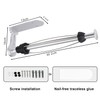 Loputon Kitchen Roll Holder under Cabinet, Aluminum Alloy Paper Towel