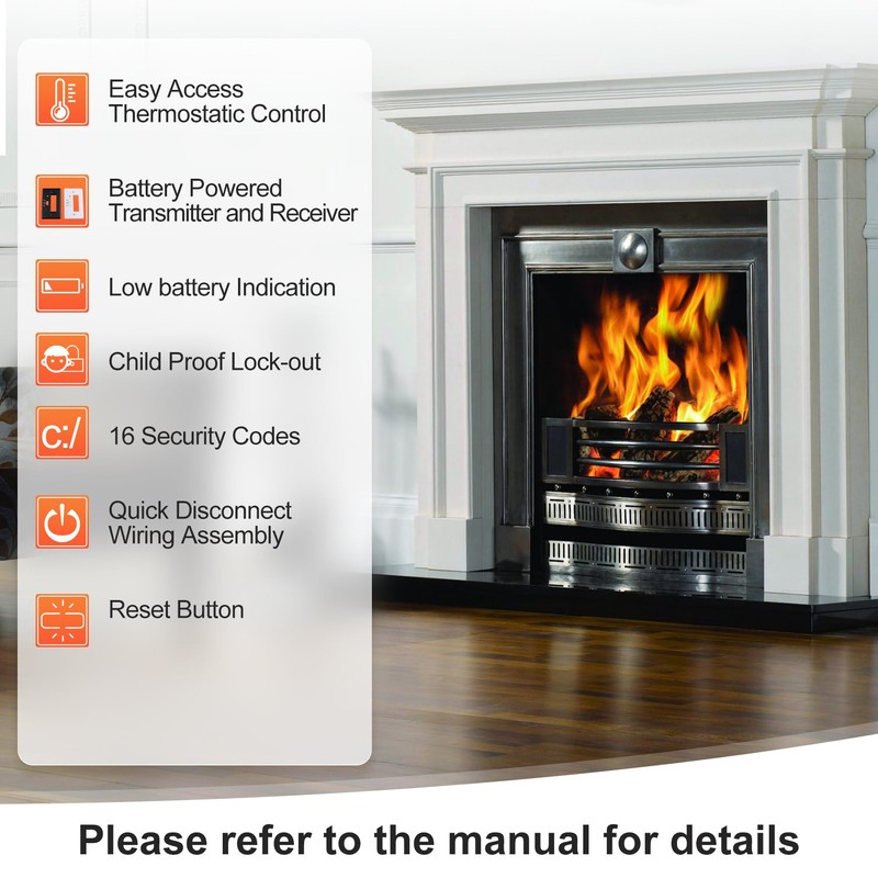 Fireplace Remote Control Kit RCST,for Ambient Majestic Vermont-castings monessen skytech