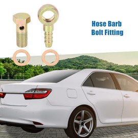 A ABSOPRO Hose Barb Bolt Fittings Metal for Motorcycle Car 10mm Diameter Metal