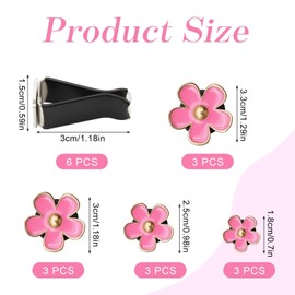 Scettar 12 Pieces Daisy Flower Car Vent Clips,Car Air Fresheners Vent Clip,Car Air Vent Clips as Cute Car Accessories for Girls and Women