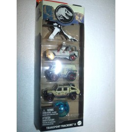Matchbox 2024 Jurassic Park Transport Trackers II 5-Pack VHTF