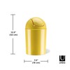 Umbra 1.25 Gallon Mini Waste Can with Removable Swing-Top Lid