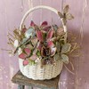 Holiday Tree Easter Capiz Butterfly Basket Arrangement – Elegant Centerpiece