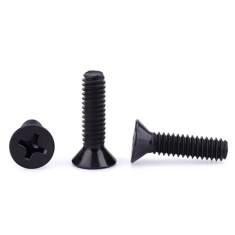 #10-24 x 1/2" Machine Screws, Phillips Flat Head, 304 Stainless
