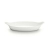 PILLIVUYT FRANCE, OVAL EARED PORCELAIN BAKER / DISH, 9.5" X