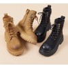 Botas Martin Retro Con Suela Gruesa A Media Pantorrilla Para