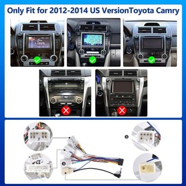 Camecho For Toyota Camry 2012-2014 10.1" Car Radio Stereo Android Carplay Touch Screen
