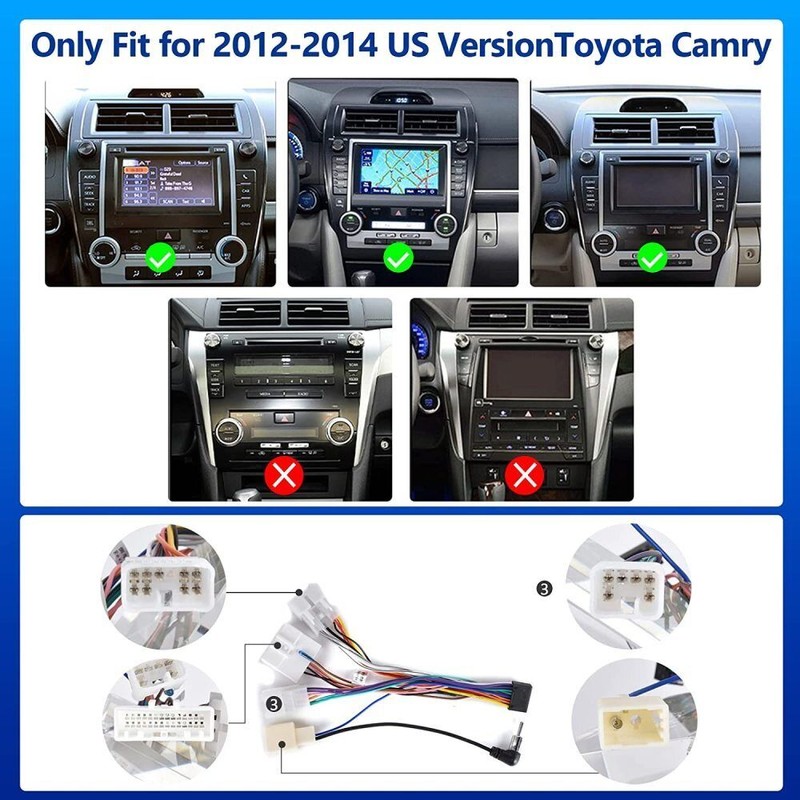 Camecho For Toyota Camry 2012-2014 10.1" Car Radio Stereo Android