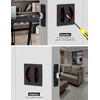 Pocket Door Lock,Privacy Square Pocket Door Hardware,Invisible Sliding Door Lock