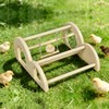 Chicken Perch with Swing & Mirror, Waterproof PVC Roosting Stand