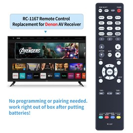 PZL RC-1167 Replacement Remote Control Fit for Denon AV Receiver AVR-1913 AVR-2113 AVR-2113CI AVR-2313CI AVR-2313 AVR2113CI AVR1913 AVR2313CI