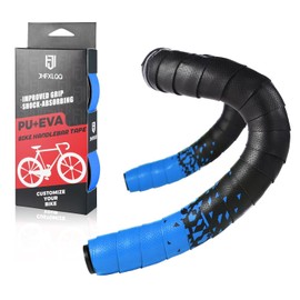 JHFXLQQ Bicycle Handlebar Tape: Enhance Your Bike Handlebar Grip with These Bar Tape for Road Bike - Bar Tape of Comfortable Non-Slip Shock Absorption (Blue)