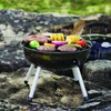 Steel Portable Charcoal Grill, Black, New - Pack Size: Single,