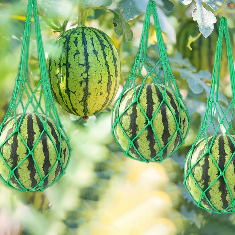 Rerialsaera 10Pack Melon Hammock Watermelon Nets with 20 Cable Zip