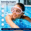Anti-Fog Swim Goggles and Cap Set for Adults – Wide-View