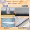 Omzer Baby Play Mat for Floor: Soft & Safe -