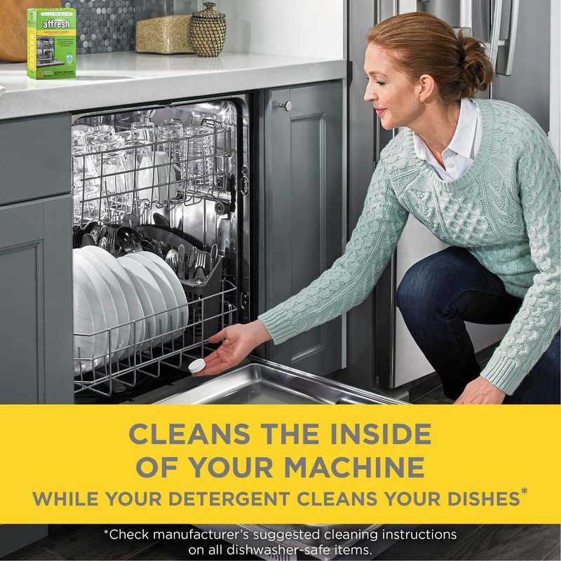 Affresh Dishwasher Cleaner, Helps Power Away Odor Causing Bacteria, Limescale,