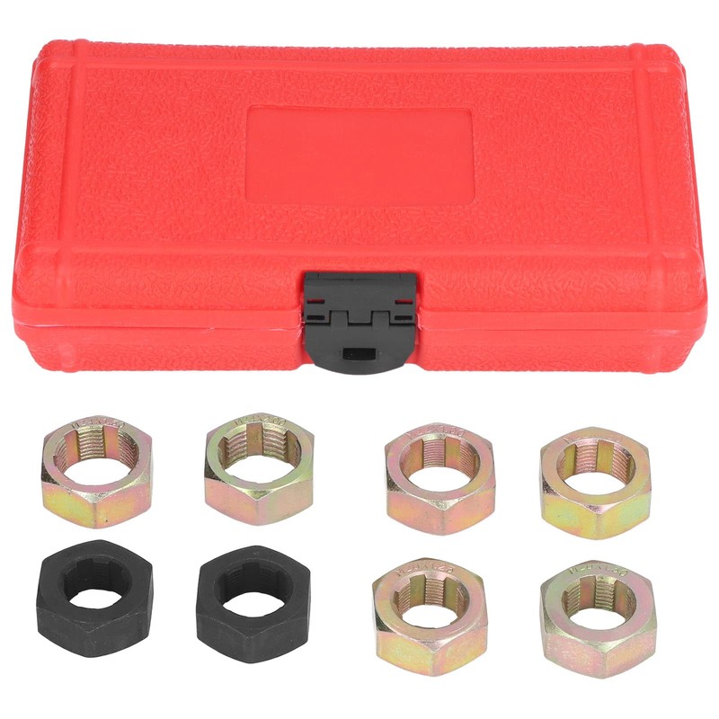 Axle Spindle Rethreading Tool Set with 8 Sizes for Car