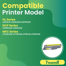 1x TN247 Toner Yellow Compatible with Brother TN247 Toner Yellow for Toner Brother MFC L3750CDW for DCP-L3510CDW DCP-L3550CDW MFC-L3710CW MFC-L3730CDN HL-L3210CW HL-L3230CDW HL-L3270CDW