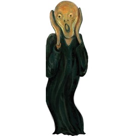 The Unemployed Philosophers Guild Edvard Munch's The Scream Quotable Notable Greeting Card and Sticker Sheet - Envelope Included