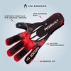HO Soccer Robust Red Goalkeeper Gloves, Unisex, Kids, Black/Red, 2