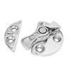Stainless Steel 316 Boat Door Cabinet Hatch Round Turn Button