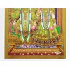 Hindu God Lord Radha Krishna Gold Foil Embossed Shrine Picture