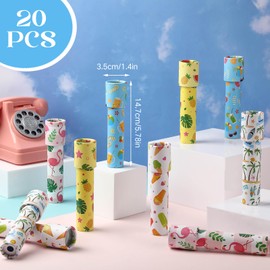 20 Pcs Classic Kaleidoscopes Educational Toys for Party Favors Fun Kaleidoscope Toy for Stock Stuffers Bag Fillers Birthday Party School Classroom Prizes, Random Colors (Summer)
