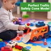 Nogeqi 10PCS Mini Traffic Cones, 1.77 in Roadblock Plastic Cones