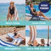 Arkwright Tie-and-Dry Beach Towel, 2-Pack, Clip-Free Pool Chair Cover with