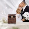 Drnilui Ring Box, Wooden Ring Box for Wedding Ceremony Ring
