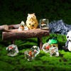 cusdie 7-Die DND Dice, Polyhedral Dice Set Filled with Animal,