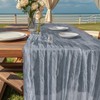 Cheesecloth Table Runner , 90x400cm Boho Gauze Table Runner 13Ft