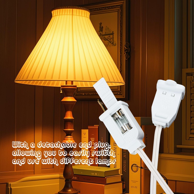Leymays Dimmer Light Switch, 6FT Rotary Control for 120V 100W