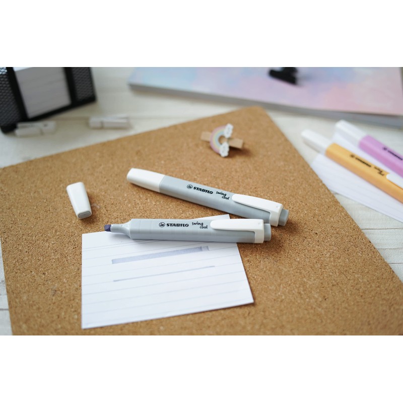 Highlighter - STABILO swing cool Pastel - Pack of 10