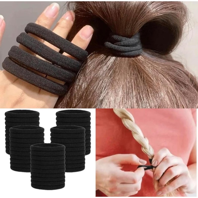 72 Piezas Ligas para Peinar el Cabello, Donas para Cabello