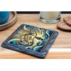 Catch the Wind Design Slate Coaster with Waves and Sailing