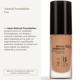 SALERM - Fluid Foundation - Natural Foundation - 30 ml - Color F10 - Homogeneous, Natural, and Shine-Free Finish - Buildable Medium Coverage - Long-Lasting - Lightweight Texture - with SPF 15