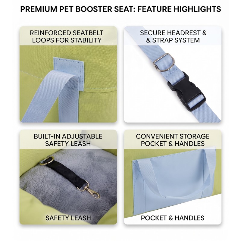 Waterproof Dog Car Seat Booster for Small Dogs – Elevated