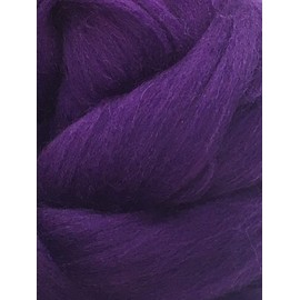 Purple Grape Wool Top Roving Fiber Spinning, Felting Crafts USA (1lb)
