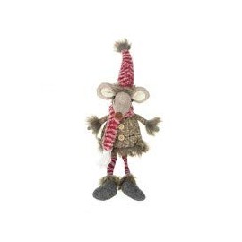 Heaven Sends Fabric Sitting Mouse With Long Legs