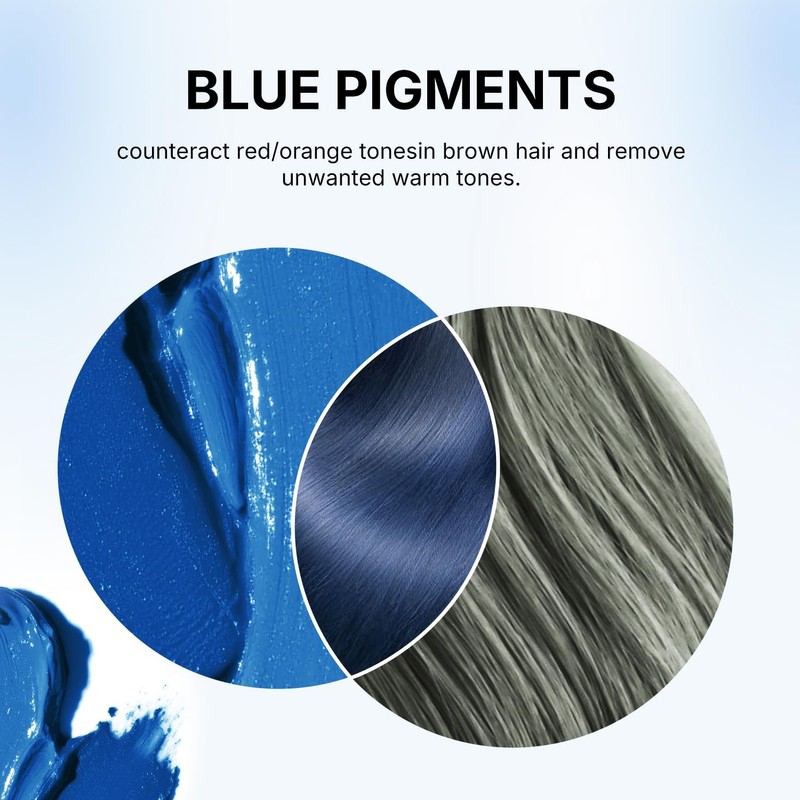 Karseell Blue Color Depositing Conditioner, Deep Hair Mask Treatment Intensely