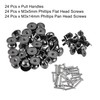 sourcing map 12mm Head Dia. Round Knobs Pull Handle, 24pcs