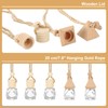 uxcell 100pcs Hanging Car Air Freshener Perfume Bottle, 8ml Pendant