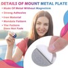 Weewooday 18 Pcs Magnetic Phone Plates Car Metal Plate Mandala