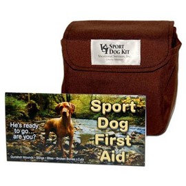 Sport Dog First Aid Kit Heavy Duty Classic Red Travel Bag