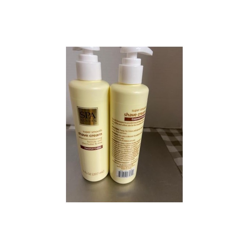 SPA LUXURY NON AEROSOL SUPER SMOOTH SHAVE CREAM VANILLA LAVENDER