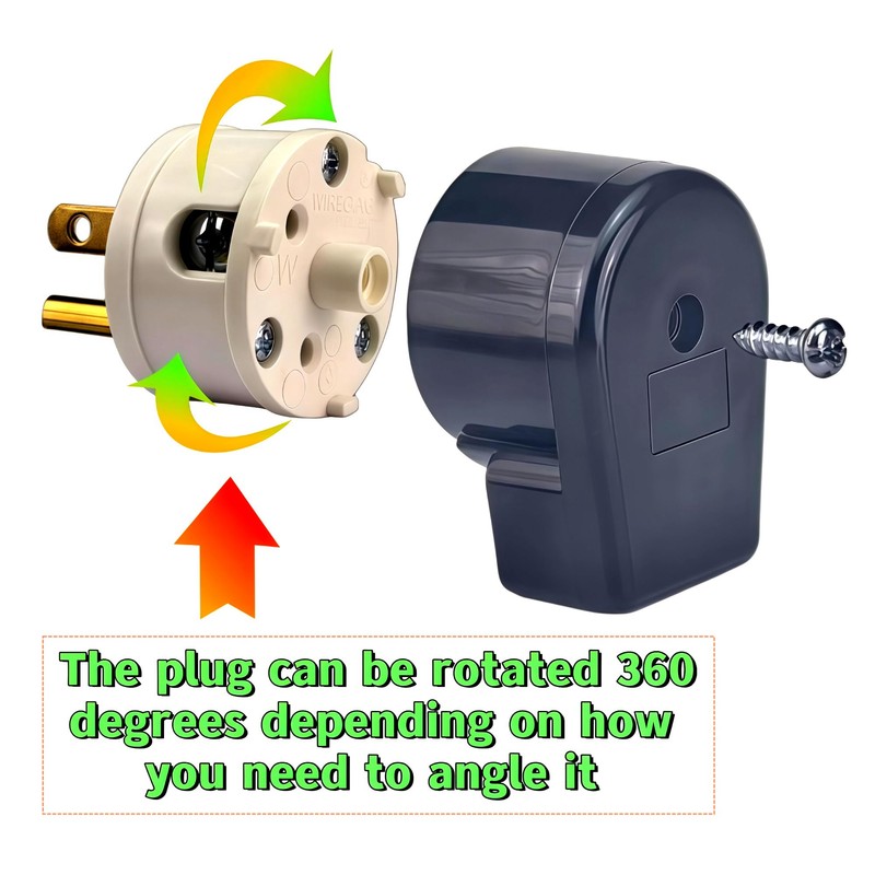 Nema 5-15P 15AMP 125Volt Male Plug,USA Canada Male DIY Rewirable