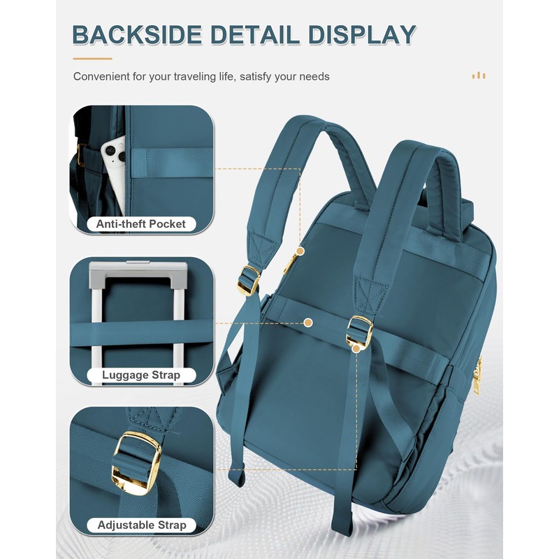 wepadre Carry On Backpack Flight Approved Travel Backpack For Women