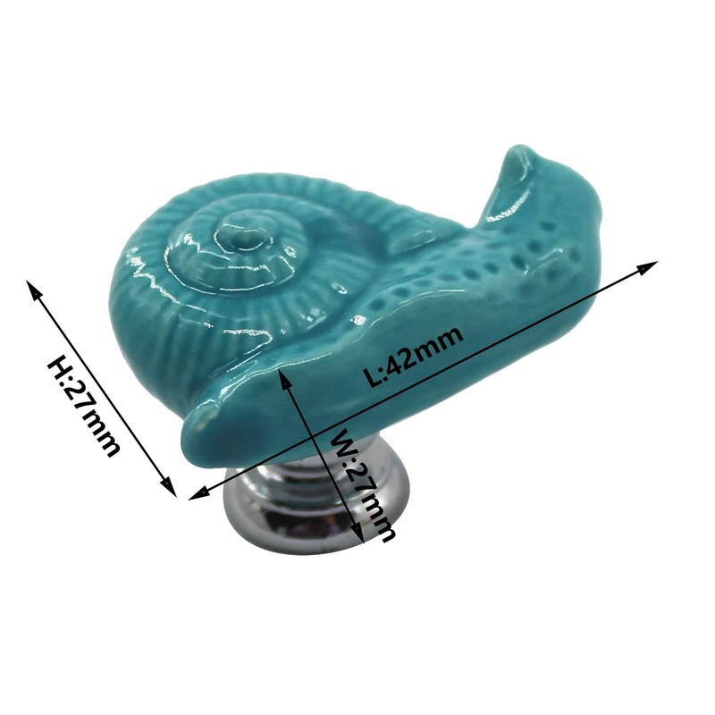 Zerniple Green Ceramic Handle Pull Door knobs Cabinet Handles for